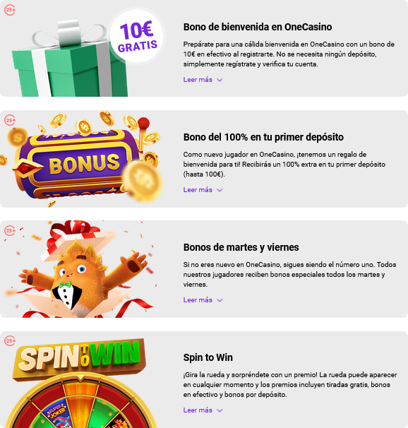 OneCasino Promociones