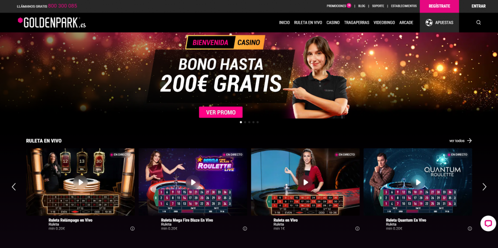 GoldenPark Casino - Bono